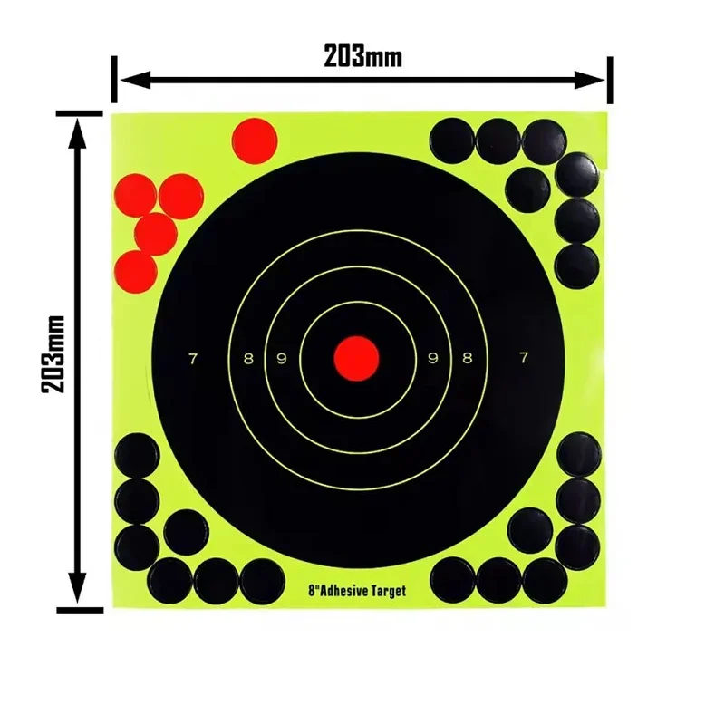 Practice Target Board - 2W-100 قطعة ملصقات أهداف رشية 8
