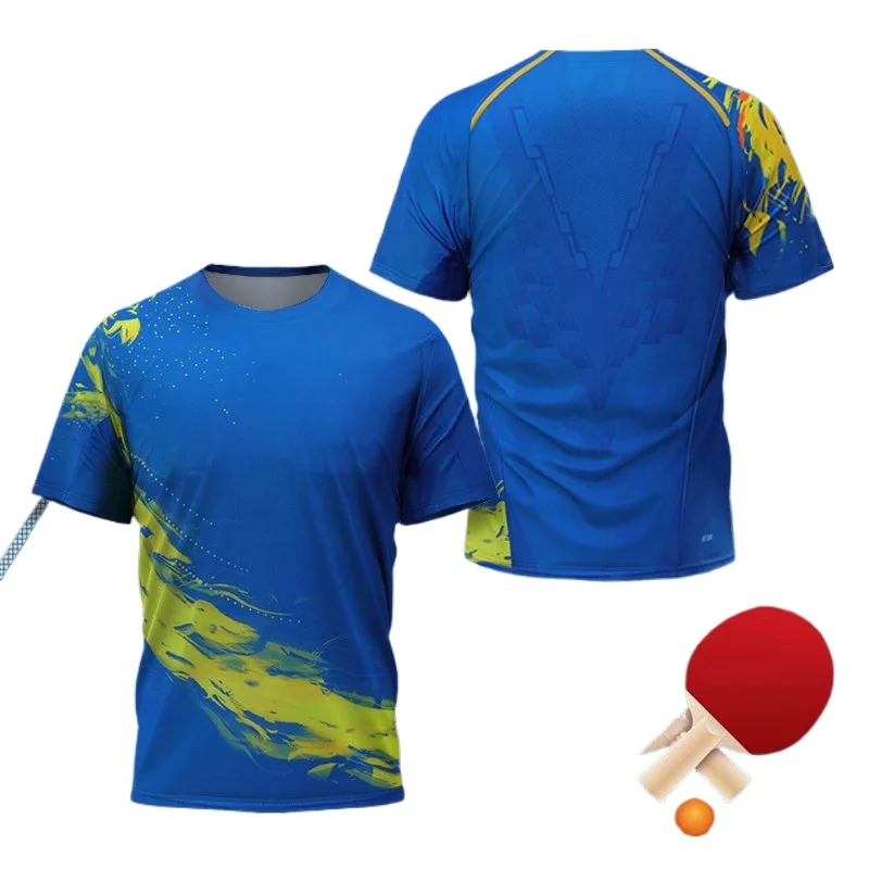 قميص رياضي للرجال بتصميم تنس ا - مراجعة Table Tennis Zhang Jike وسعره
