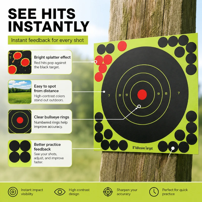 أوراق أهداف ذاتية اللصق للتدري - مراجعة Practice Target Board وسعره
